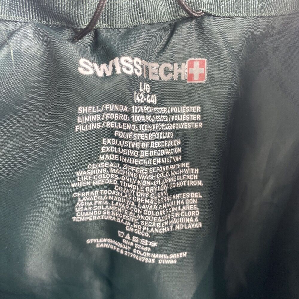 Swiss Tech Jacket Men Size L (42-44) Green - Picture 3 of 5